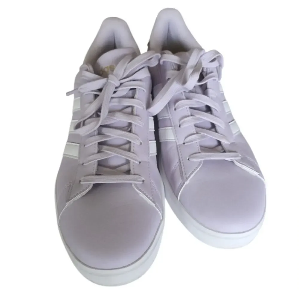 Adidas Grand Court 2.0 Shoes Lilac and white Size 11